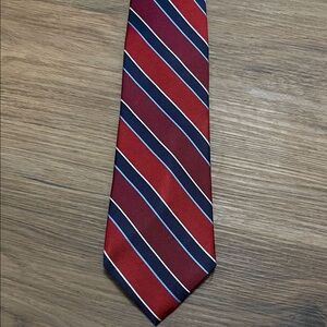 Chaps Striped Red and Blue Tie